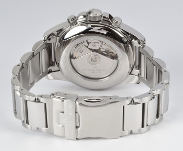 Preview: JACQUES LEMANS Herrenuhr Liverpool Valjoux Metallband  Edelstahl Chronograph 1-1750D